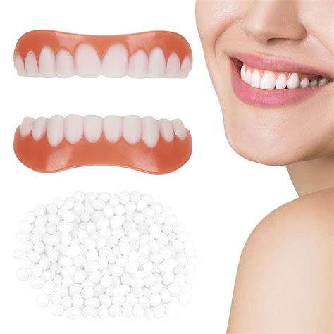 Handy bag of fake teeth for Whitening Teeth 